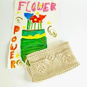 *Ivory Crochet Wristlet